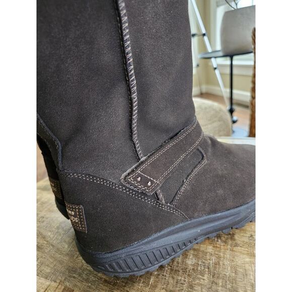 Skechers Shape Up Boot Women Sz 9 Nubuck Suede Leather Fleece Line NWOB Brown - Picture 12 of 13